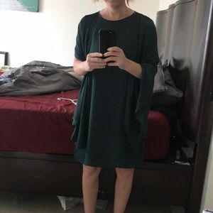 Short hunter green dress